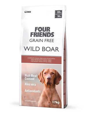 Four Friends Grain Free Wild Boar 17 kg